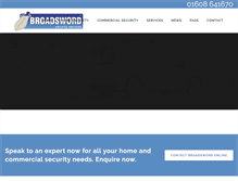 Tablet Screenshot of broadswordsecurity.com